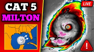 🔴 BREAKING Major Hurricane Milton Update  Catastrophic Impacts In Florida  24 Hours Till Landfall [upl. by Aldredge]