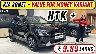 2024 Kia Sonet Facelift Value for Money Variant Sonet HTK Variant at Rs 989 Lakh  Nexon Rival🔥 [upl. by Ima22]