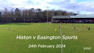 Histon v Easington Sports  UCL 24022024 [upl. by Odrude486]