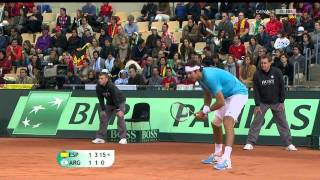 Nadals Best Points vs Del Potro  Davic Cup Final 2011 [upl. by Perle]