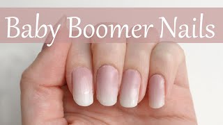 Babyboomer Nägel zum Aufkleben mit UVNagelfolien  seni Nageldesign [upl. by Kcirednek]