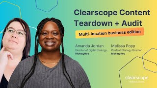 Content Teardown  Audit with Amanda Jordan and Melissa Popp of RicketyRoo [upl. by Giza897]