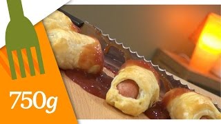 Recette Feuilletés aux saucisses façon doigts de sorcière  750g [upl. by Aldrich]