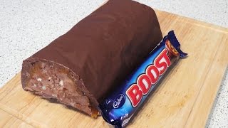 Giant Chocolate Boost Bar Recipe  CupcakeGirl [upl. by Rentsch]