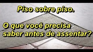 Piso sobre piso no banheiroO que você precisa saber antes de colocar [upl. by Navetse]