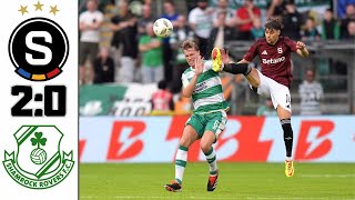 AC SPARTA PRAHA VS SHAMROCK ROVERS 2PŘEDKOLO LIGY MISTRŮ 2024 [upl. by Eartnoed]