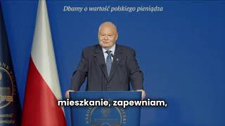 Prezes NBP mówi o konieczności wielkiego programu budownictwa komunalnego 🏢 [upl. by Arihaj]