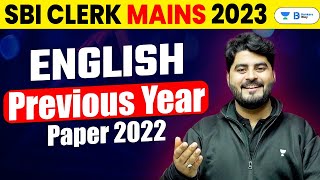 SBI Clerk Mains 2023  SBI Clerk Mains English Previous Year Question Paper  Vishal Parihar Sir [upl. by Hurff510]