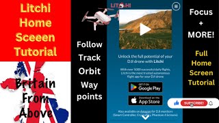 Litchi App Home Screen How toTutorialFor DJI Drones dji djimavic djimini tutorial howto [upl. by Seka]