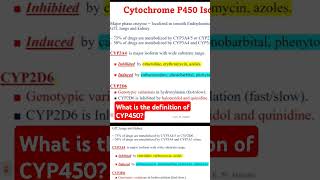 What is the definition of CYP450 [upl. by Dera]