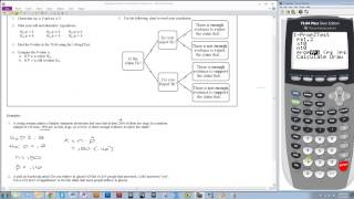 Hypothesis Testing for a Population Proportion in The TI84 1PropZTest [upl. by Ybbob902]