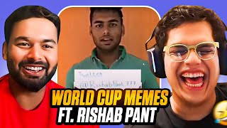 RISHABH PANT REACTS TO RISHAB PANT MEMES feat RishabhPantYoutube17 [upl. by Ameg]