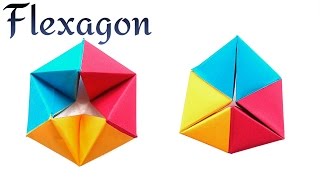 Infinite Rotating Tetrahedron  Flexagon  DIY Modular Origami Tutorial by Paper Folds ❤️ [upl. by Janaya]