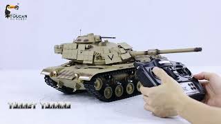 Tongde Model 116 RC Battle Tank M60A1 ERA USA Remote Control Armored Vehicle Panzer [upl. by Salta]