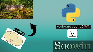 Python как изменить фон рабочего стола Как отправлять клавиши с помощью Python Soowin [upl. by Fernande]