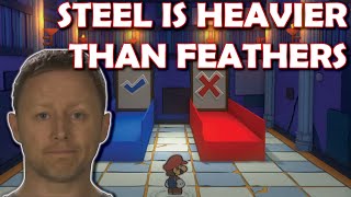 Paper Mario The Origami King but steel is heavier than feathers Limmys Show meme [upl. by Hainahpez]