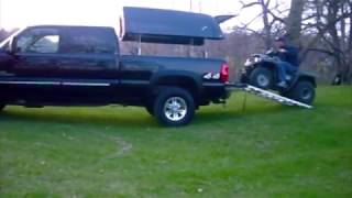 ATV Loading  TopperLift  Power Raising Truck Topper  Snowmobile Loading [upl. by Atil]