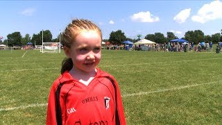 Cutest kid in the world of Ladies Gaelic Football [upl. by Anesor]