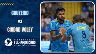 🏆FINAL  Cruzeiro X Ciudad Voley  MELHORES MOMENTOS  SulAmericano de Clubes 2024 [upl. by Arick]