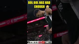 Bol Bol Gets Frustrated amp Says the Refs are quotDck Ridingquot Wemby 😂  March 24th 2024 nba shorts [upl. by Atsirc916]