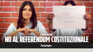 Perché votare No al referendum costituzionale spiegato semplicemente [upl. by Nyladnek810]