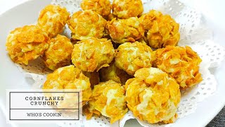 Biskut Cornflakes Crunchy  Rangup Resepi Mudah  Crunchy Cornflakes Cookies Recipe [upl. by Seerdi]