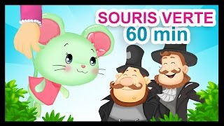 Une Souris Verte  1H de comptines et chansons Titounis [upl. by Dnomad948]