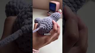 Cómo hacer Amigurumis de crochet paso a paso para PRINCIPIANTES tutorial shorts [upl. by Nnasor]