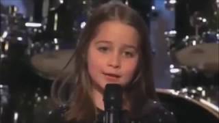 Girl sings Attack On Titan Opening On Got Talent joke [upl. by Eelorac]