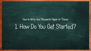 Phenomenon  How to Write Your Research Paper or Thesis 1 [upl. by Sharline18]