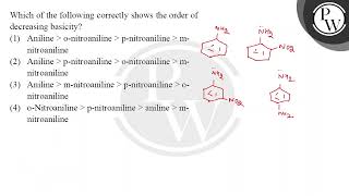 Which of the following correctly shows the order of decreasing basicity [upl. by Viviane]