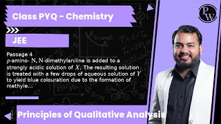 Passage 4 pamino N Ndimethylaniline is added to a strongly acidic solution of X The resultin [upl. by Rothschild]