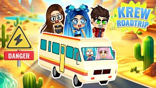 Our FAMILY VACATION in a RV Roblox Dusty Road Trip [upl. by Eilyab]