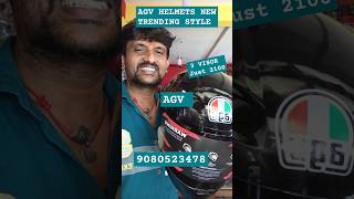 AGV HELMETS NEW TRENDING STYLE ⛑️ VISOR 3 just 2100 booking 9080523478 agvhelmets helmet trending [upl. by Cilurzo]