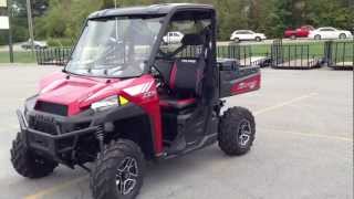 2013 Polaris Ranger XP 900 with EPS LE in Sunset Red with Polaris Pro Fit Windshield and Top [upl. by Nauaj448]