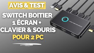 Partager Un Ecran Entre Deux PC  Ordinateurs TEST DU BOITIER MAGIQUE KVM [upl. by Esyla]