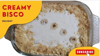 Banana Bisco Creamy Dessert 😋  Yummy Creamy Dessert  Dessert New Recipe 2k24 [upl. by Giffer340]