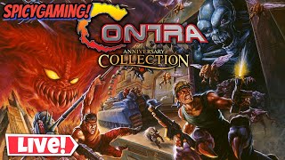 Contra NES LIVE Just playing some Contra [upl. by Llenyt652]