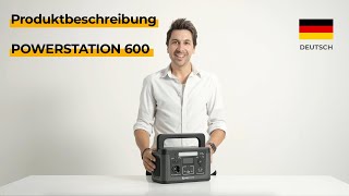 Sunbooster POWERSTATION 600 Produktbeschreibung  Energiespeicher für Notstrom Solarstrom Outdoor [upl. by Serica]