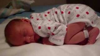 My Newborn Baby Wakes Himself Up With His Own Fart [upl. by Liberati834]