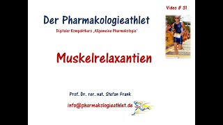 Wie entspannt man die quergestreifte Skelettmuskulatur Muskelrelaxantien [upl. by Brunelle]