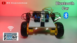 Arduino Bluetooth Control Car using Arduino UNO L293D Motor Driver HC05  Arduino Project [upl. by Hteazile]