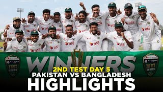 Full Highlights  Pakistan vs Bangladesh  2nd Test Day 5 2024  PCB  M8A1K [upl. by Redan]