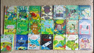 Usborne Peek Inside Series Inside a Plane Inside Bug Homes Zoo Fairytales Farm Space Mermaid [upl. by Okemak]