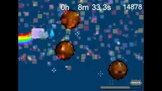 Nyan Cat Space Adventure Web Flash Game [upl. by Nivaj]