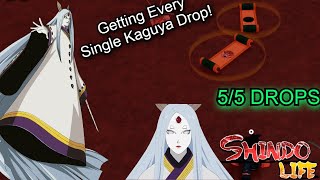 Event Getting Every Single Kaguya Item Drops  Shindo Life [upl. by Lilith]