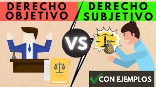 Derecho Objetivo y Subjetivo【 con EJEMPLOS 】 [upl. by Marler]