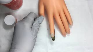 One Color Sculptured Nail Tutorial using Odorless Liquid with Michele Baker [upl. by Devina]