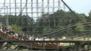 Colossos Wooden Roller Coaster POV Heide Park Germany [upl. by Lambrecht]