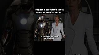 Pepper is concerned about Tony’s worsening anxiety  Iron Man 3 [upl. by Dalton197]